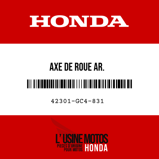 image de 42301-GC4-831 AXE DE ROUE AR.