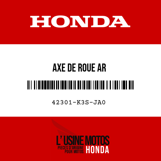 image de 42301-K3S-JA0 AXE DE ROUE AR