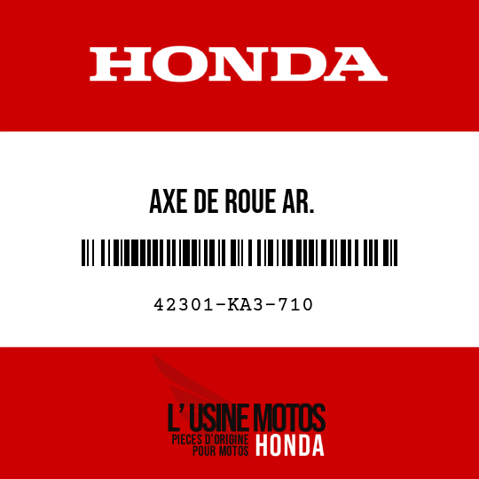 image de 42301-KA3-710 AXE DE ROUE AR.