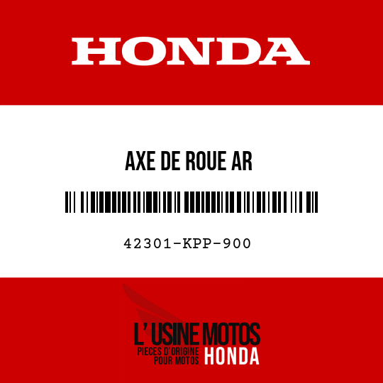 image de 42301-KPP-900 AXE DE ROUE AR