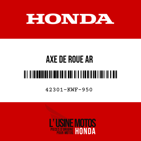 image de 42301-KWF-950 AXE DE ROUE AR