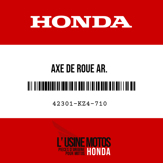 image de 42301-KZ4-710 AXE DE ROUE AR.
