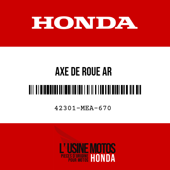 image de 42301-MEA-670 AXE DE ROUE AR