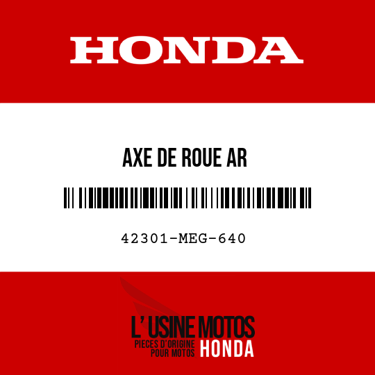 image de 42301-MEG-640 AXE DE ROUE AR