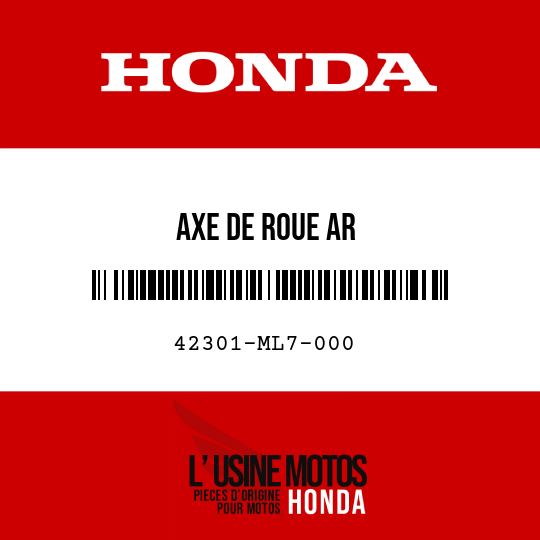 image de 42301-ML7-000 AXE DE ROUE AR