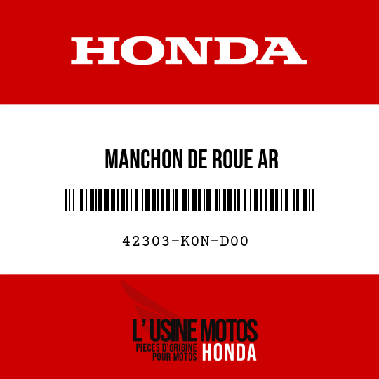 image de 42303-K0N-D00 MANCHON DE ROUE AR