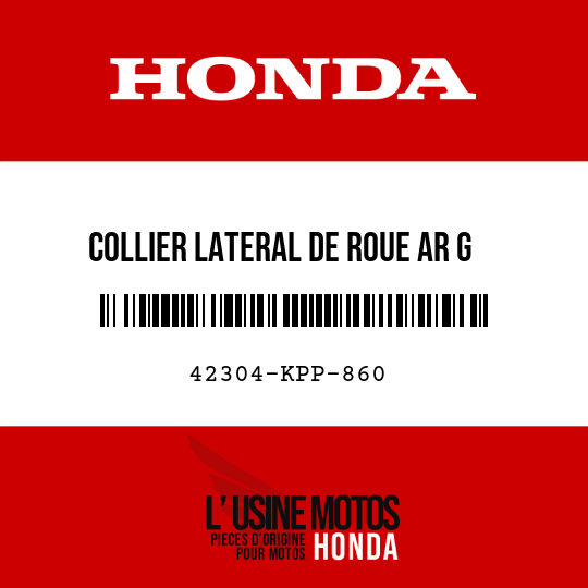 image de 42304-KPP-860 COLLIER LATERAL DE ROUE AR G