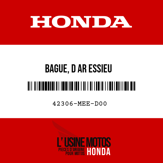 image de 42306-MEE-D00 BAGUE, D AR ESSIEU