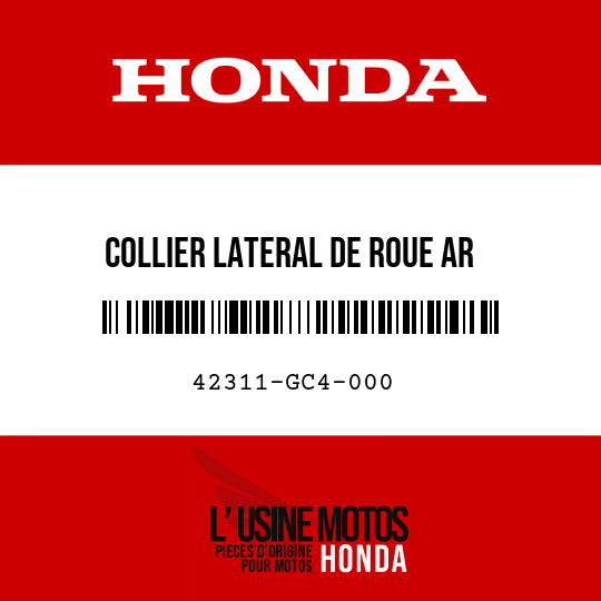 image de 42311-GC4-000 COLLIER LATERAL DE ROUE AR