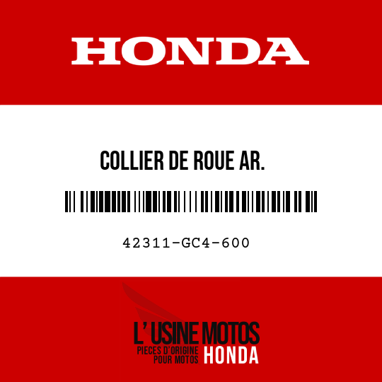 image de 42311-GC4-600 COLLIER DE ROUE AR.