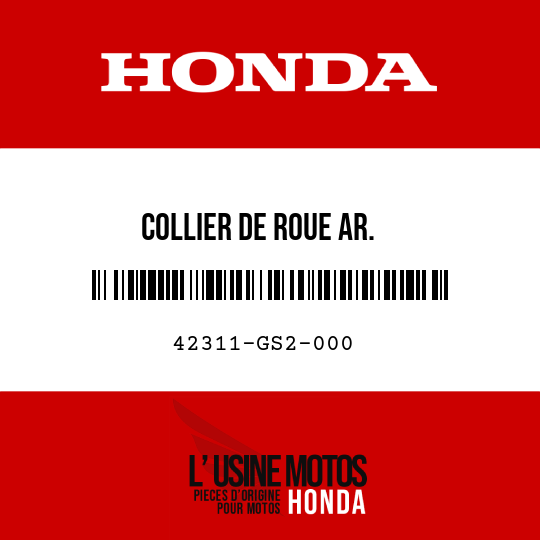image de 42311-GS2-000 COLLIER DE ROUE AR.