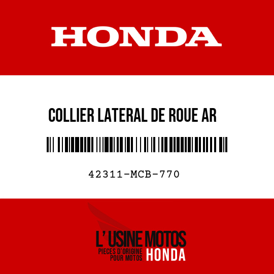 image de 42311-MCB-770 COLLIER LATERAL DE ROUE AR