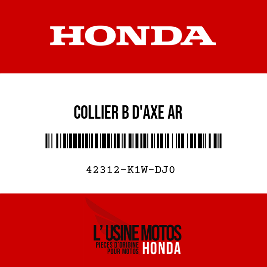 image de 42312-K1W-DJ0 COLLIER B D'AXE AR
