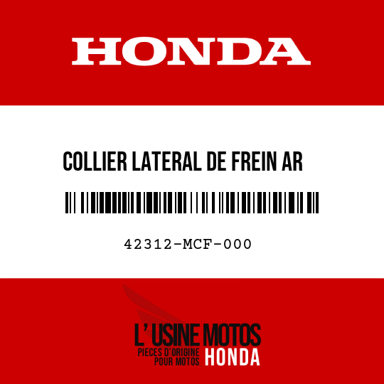 image de 42312-MCF-000 COLLIER LATERAL DE FREIN AR