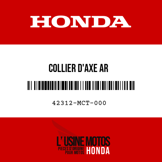 image de 42312-MCT-000 COLLIER D'AXE AR