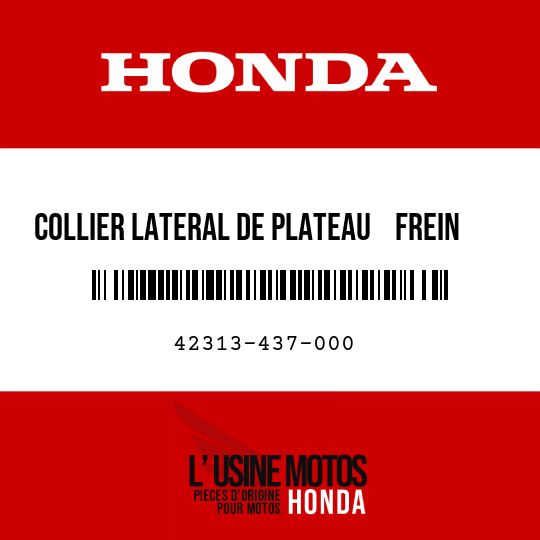 image de 42313-437-000 COLLIER LATERAL DE PLATEAU    FREIN AR