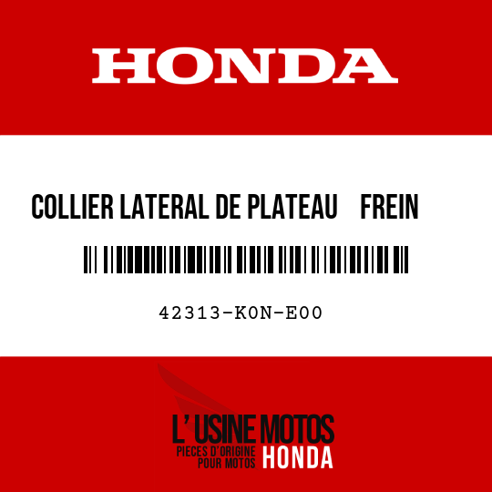 image de 42313-K0N-E00 COLLIER LATERAL DE PLATEAU    FREIN AR