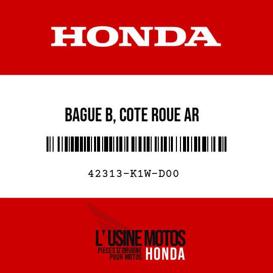 image de 42313-K1W-D00 BAGUE B, COTE ROUE AR
