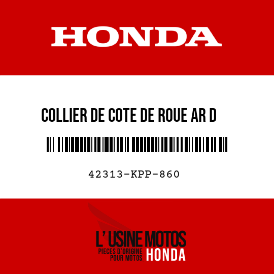 image de 42313-KPP-860 COLLIER DE COTE DE ROUE AR D