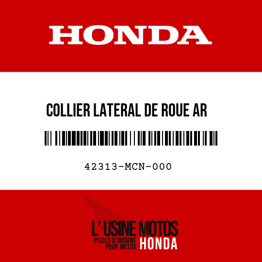 image de 42313-MCN-000 COLLIER LATERAL DE ROUE AR
