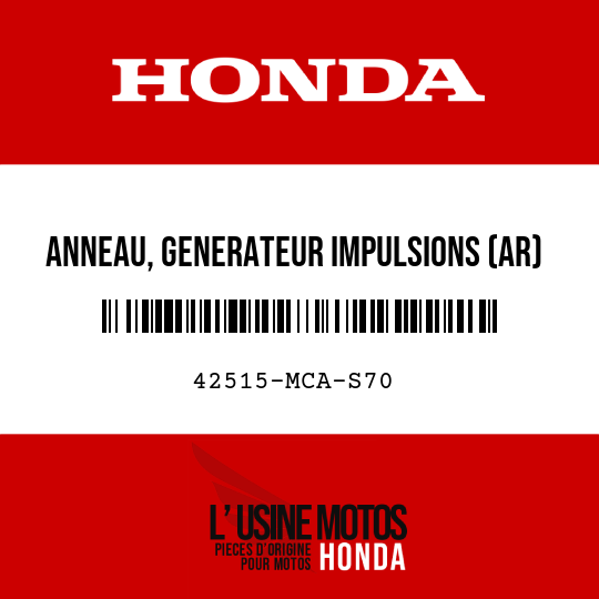image de 42515-MCA-S70 ANNEAU, GENERATEUR IMPULSIONS (AR)