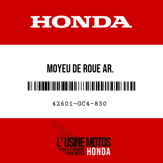 image de 42601-GC4-830 MOYEU DE ROUE AR.