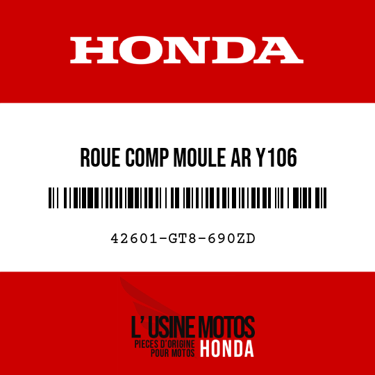image de 42601-GT8-690ZD ROUE COMP MOULE AR Y106 