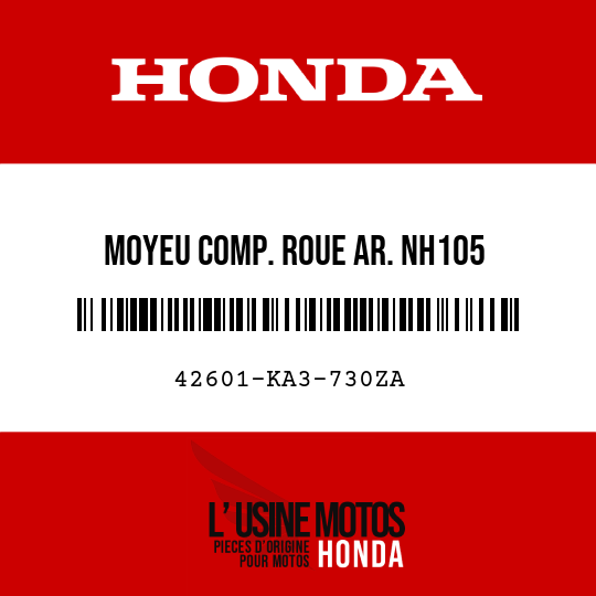 image de 42601-KA3-730ZA MOYEU COMP. ROUE AR. NH105