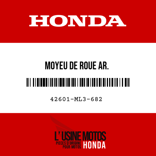 image de 42601-ML3-682 MOYEU DE ROUE AR.