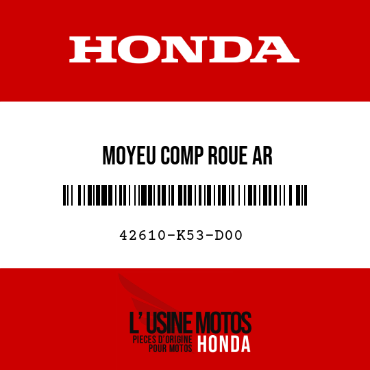 image de 42610-K53-D00 MOYEU COMP ROUE AR