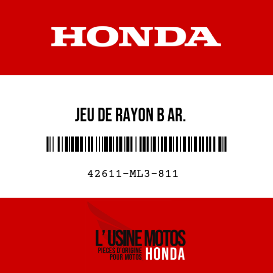 image de 42611-ML3-811 JEU DE RAYON B AR.