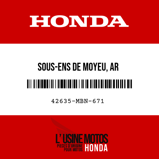 image de 42635-MBN-671 SOUS-ENS DE MOYEU, AR