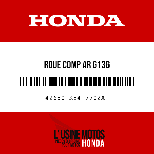 image de 42650-KY4-770ZA ROUE COMP AR G136 
