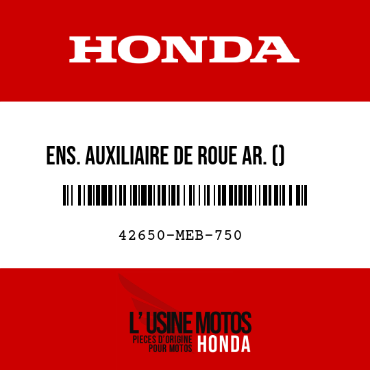 image de 42650-MEB-750 ENS. AUXILIAIRE DE ROUE AR. ()