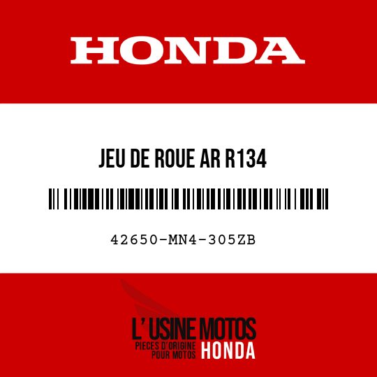 image de 42650-MN4-305ZB JEU DE ROUE AR R134 