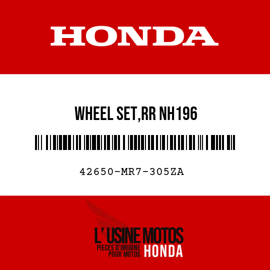 image de 42650-MR7-305ZA WHEEL SET,RR NH196