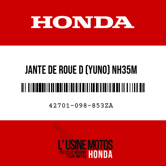 image de 42701-098-853ZA JANTE DE ROUE D (YUNO) NH35M