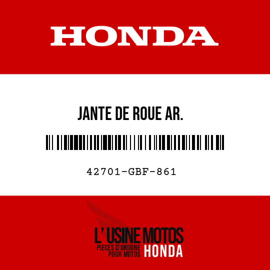 image de 42701-GBF-861 JANTE DE ROUE AR.