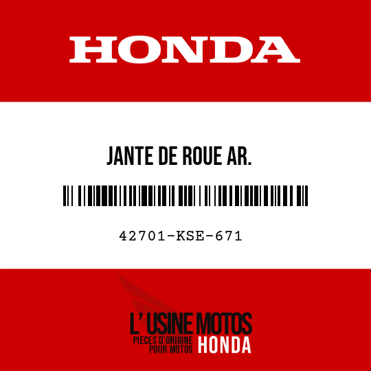 image de 42701-KSE-671 JANTE DE ROUE AR.