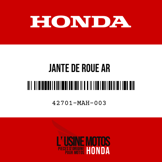 image de 42701-MAH-003 JANTE DE ROUE AR