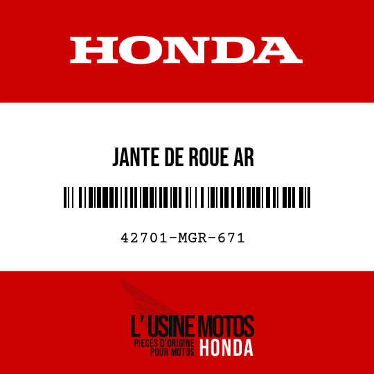 image de 42701-MGR-671 JANTE DE ROUE AR