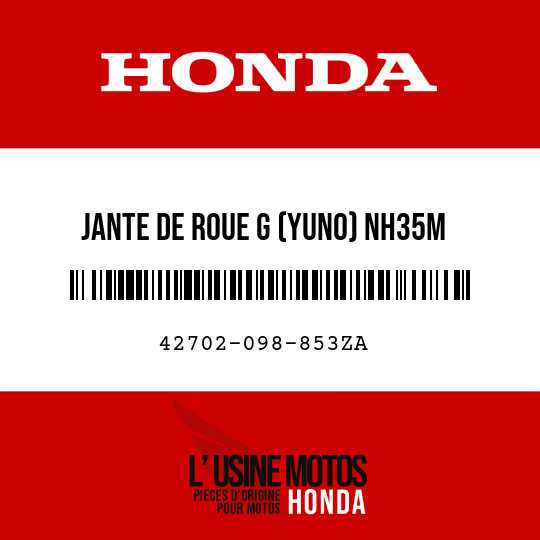 image de 42702-098-853ZA JANTE DE ROUE G (YUNO) NH35M