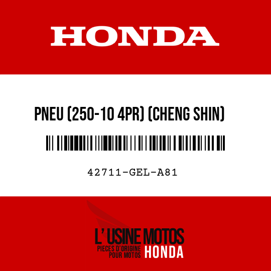 image de 42711-GEL-A81 PNEU (250-10 4PR) (CHENG SHIN)