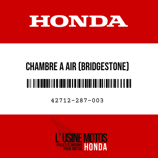 image de 42712-287-003 CHAMBRE A AIR (BRIDGESTONE) (110/90-18)