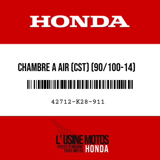 image de 42712-K28-911 CHAMBRE A AIR (CST) (90/100-14)
