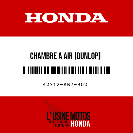 image de 42712-KB7-902 CHAMBRE A AIR (DUNLOP)