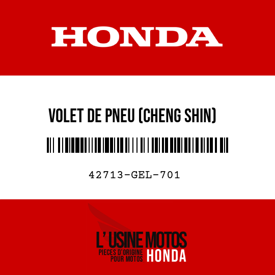 image de 42713-GEL-701 VOLET DE PNEU (CHENG SHIN)