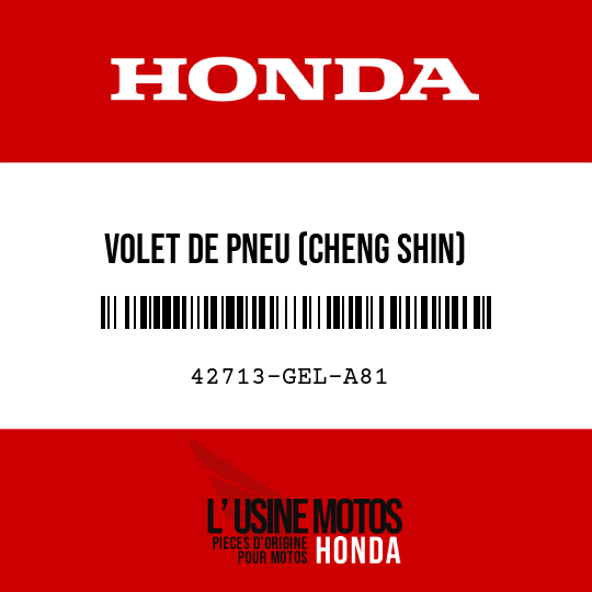 image de 42713-GEL-A81 VOLET DE PNEU (CHENG SHIN)