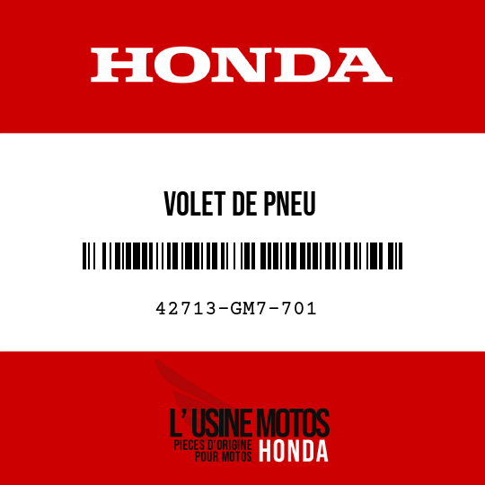 image de 42713-GM7-701 VOLET DE PNEU