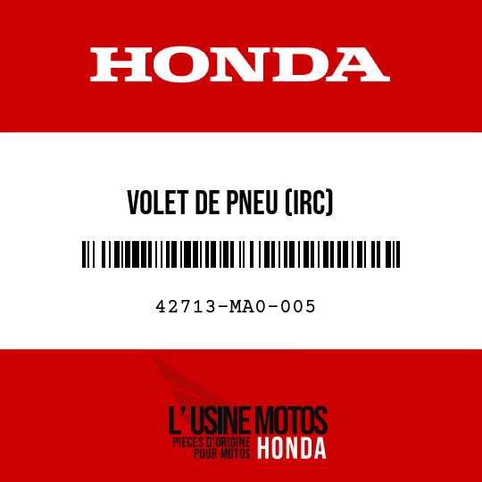 image de 42713-MA0-005 VOLET DE PNEU (IRC)